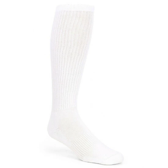 Deals 🎁 Gold Label Roundtree & Yorke Sport Over-the-Calf Athletic 🧦 Socks 3-Pack White 🔔