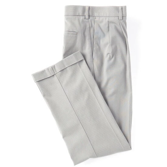 Outlet π Roundtree & Yorke TravelSmart CoreComfort Dobby Texture Flat-Front Straight Fit Chino Pants Mole Skin π