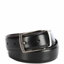Hot Sale 🎁 Roundtree & Yorke Park Slope Reversible Leather Belt Black 😍