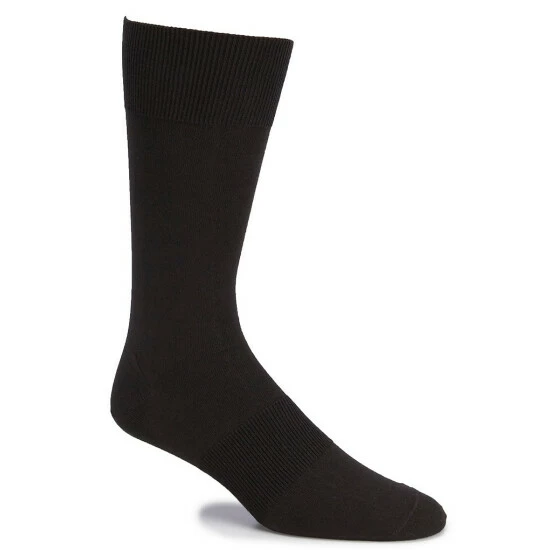 Flash Sale 😀 Gold Label Roundtree & Yorke Solid Crew 🧦 Socks 3-Pack Black 👏 - Image 2