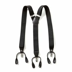 Deals ✨ Roundtree & Yorke Big & Tall Solid Suspenders Navy 🤩