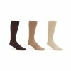 Cheap 👏 Gold Label Roundtree & Yorke Solid Ribbed Crew 🧦 Socks 3-Pack Assorted Brown ⭐