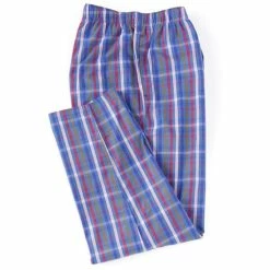 Wholesale 🛒 Roundtree & Yorke Big & Tall Plaid Woven Pajama Pants Bright Cobalt 🎉