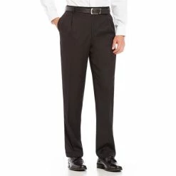Cheapest ⌛ Roundtree & Yorke Big & Tall TravelSmart Ultimate Comfort Classic Fit Pleat Front Non-Iron Twill 👗 Dress Pants Khaki 😉
