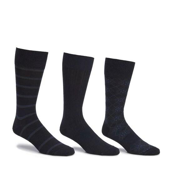 Brand new β Gold Label Roundtree & Yorke Assorted Argyle-Solid-Stripe Crew 𧦠Socks 3-Pack Assorted Pack β€οΈ - Image 3