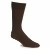 Deals 👏 Gold Label Roundtree & Yorke Rib Crew 🧦 Socks 3-Pack Dark Brown 🎁