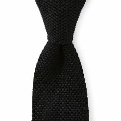 Best reviews of 😀 Roundtree & Yorke Trademark Knit Solid Traditional 2 1/4#double; Silk Tie Black 💯