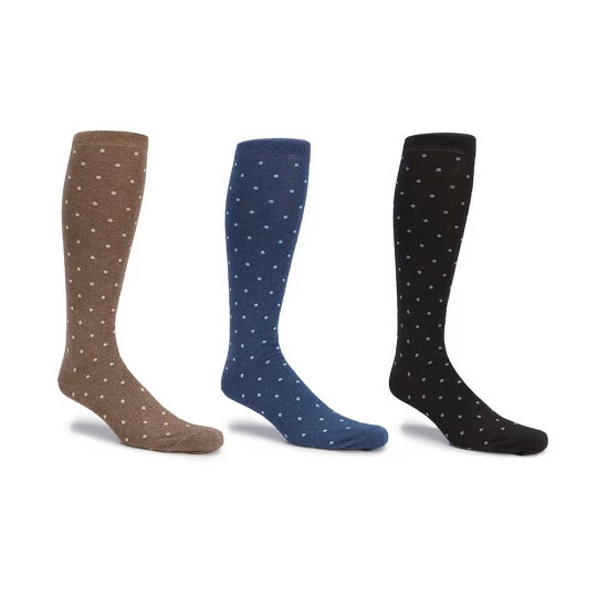 Cheapest β Gold Label Roundtree & Yorke Patterned Assorted Over-the-Calf π Dress 𧦠Socks 3-Pack Dot Assorted βοΈ