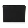 Deals 🥰 Roundtree & Yorke Slim Nappa Leather Winged Bifold Wallet Black ⌛