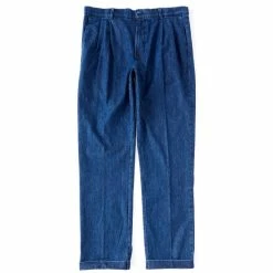 Best reviews of 🛒 Roundtree & Yorke Big & Tall Pleated CoreComfort Denim Chino Pants Indigo ✨
