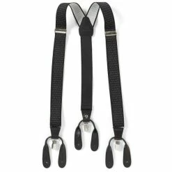 Outlet ❤️ Roundtree & Yorke Big & Tall Dotted Suspenders Black ✔️
