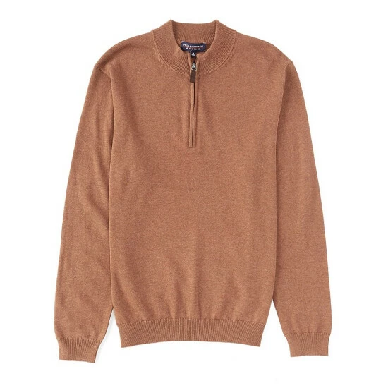 Best deal ๐ Roundtree & Yorke Long-Sleeve Solid Quarter-Zip Pullover Black ๐ฏ - Image 3