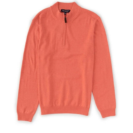 Best deal ๐ Roundtree & Yorke Long-Sleeve Solid Quarter-Zip Pullover Black ๐ฏ - Image 4