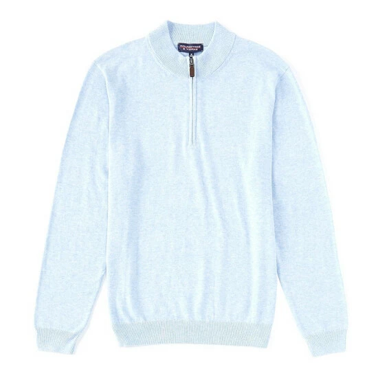 Best deal ๐ Roundtree & Yorke Long-Sleeve Solid Quarter-Zip Pullover Black ๐ฏ - Image 9