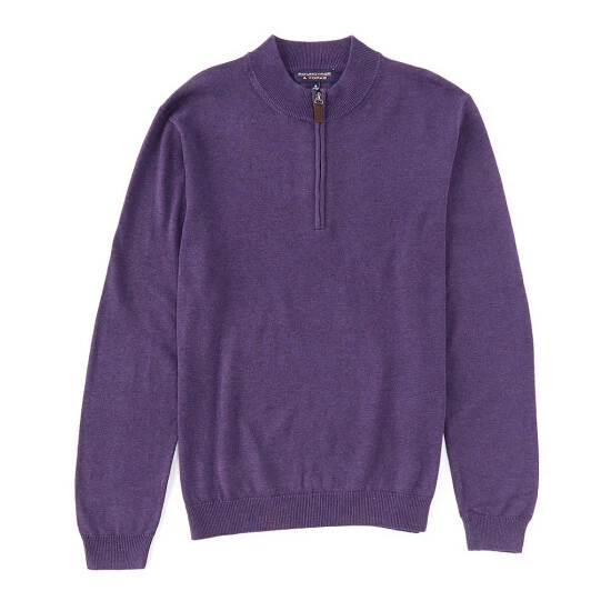 Best deal ๐ Roundtree & Yorke Long-Sleeve Solid Quarter-Zip Pullover Black ๐ฏ - Image 14