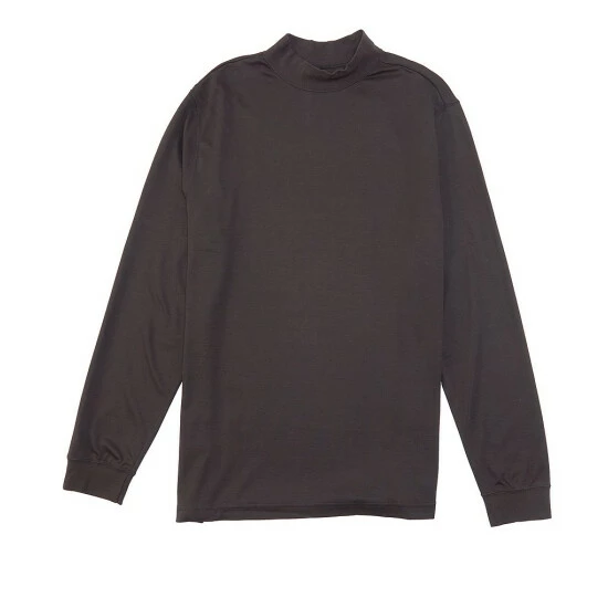 Budget ❤️ Roundtree & Yorke Long-Sleeve Solid Mock Neck 👚 Shirt Camel 🎉 - Image 2