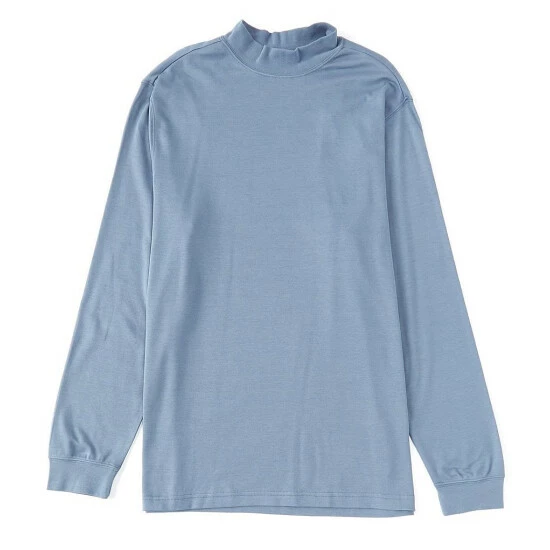 Budget ❤️ Roundtree & Yorke Long-Sleeve Solid Mock Neck 👚 Shirt Camel 🎉 - Image 3