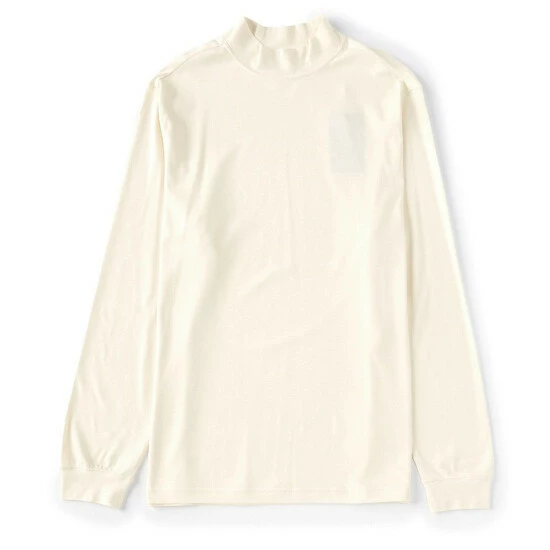 Budget ❤️ Roundtree & Yorke Long-Sleeve Solid Mock Neck 👚 Shirt Camel 🎉 - Image 9