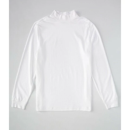 Budget ❤️ Roundtree & Yorke Long-Sleeve Solid Mock Neck 👚 Shirt Camel 🎉 - Image 11