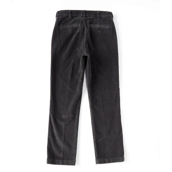 Promo π Roundtree & Yorke Flat Front Corduroy Pants Medium Charcoal β€οΈ - Image 2
