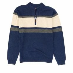 Brand new 😀 Roundtree & Yorke Big & Tall Long-Sleeve Mock Neck Quarter Zip Pullover Oatmeal Heather 🤩