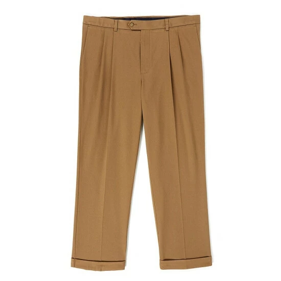 New ⭐ Roundtree & Yorke TravelSmart CoreComfort Big & Tall Non-Iron Pleated Classic Fit Chino Pants Stone ✔️ - Image 9