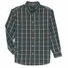 Top 10 🔥 Roundtree & Yorke Long Sleeve Tartan Plaid Button Down Collar 👕 Shirt Green ✔️